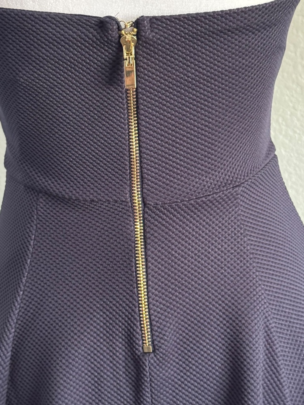 New Alythea Navy Blue Strapless Fit & Flare Mini Dress Size Small - Picture 5 of 10